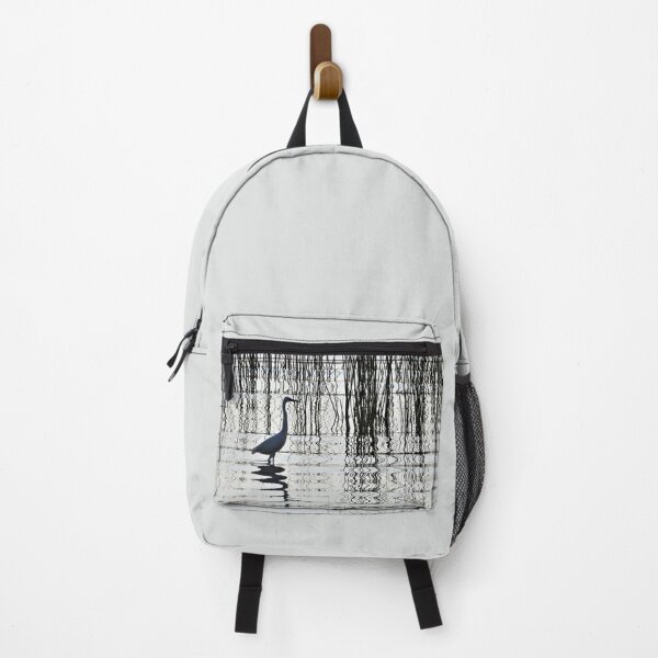 Item preview, Egret on the lake, black and gray designed and sold by Juviraga.