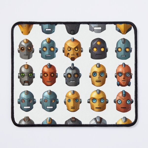 Item preview, Cybernetic Expressions: A Gallery of Futuristic Machine Faces designed and sold by MadebyTommy.
