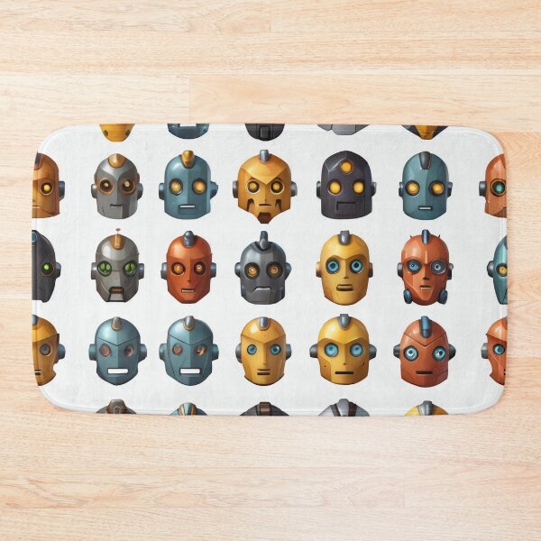Item preview, Cybernetic Expressions: A Gallery of Futuristic Machine Faces designed and sold by MadebyTommy.