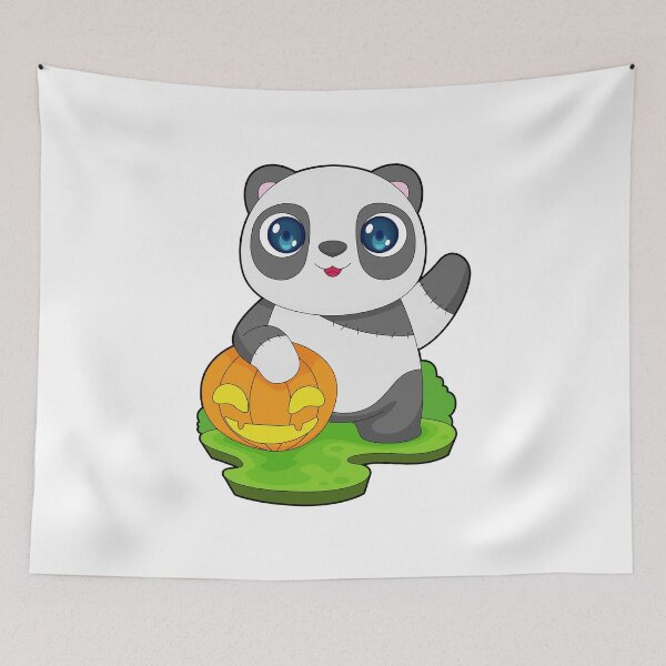 Item preview, Panda Halloween Pumpkin designed and sold by Snabdesign84.