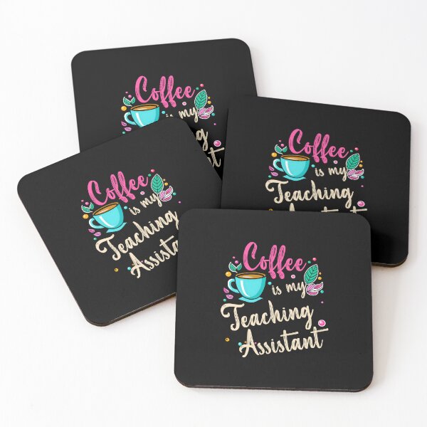 Item preview, Coffee is my Teaching Assistant designed and sold by Isabella ✔️ ✔️.