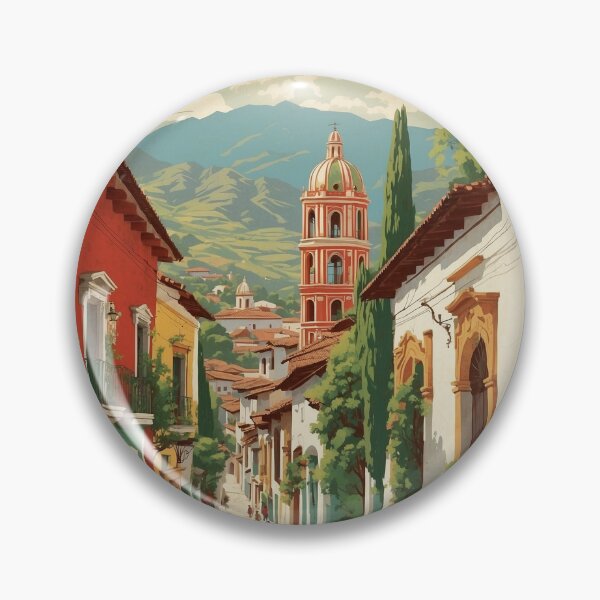 Item preview, San Cristobal de las Casas Chiapas Magic Town Vintage Travel Tourism Poster  designed and sold by TravelersGems.
