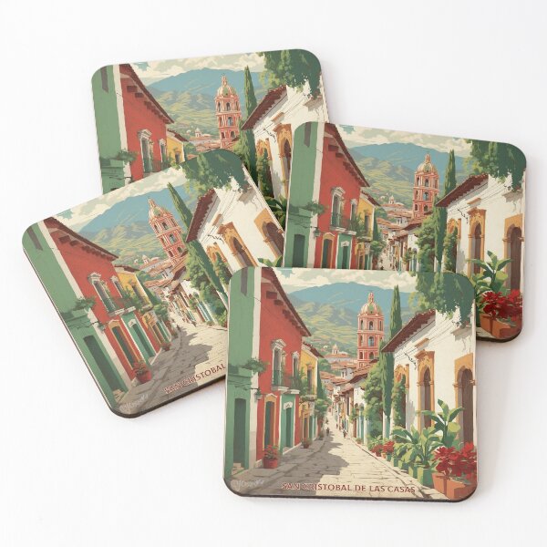 Item preview, San Cristobal de las Casas Chiapas Magic Town Vintage Travel Tourism Poster  designed and sold by TravelersGems.