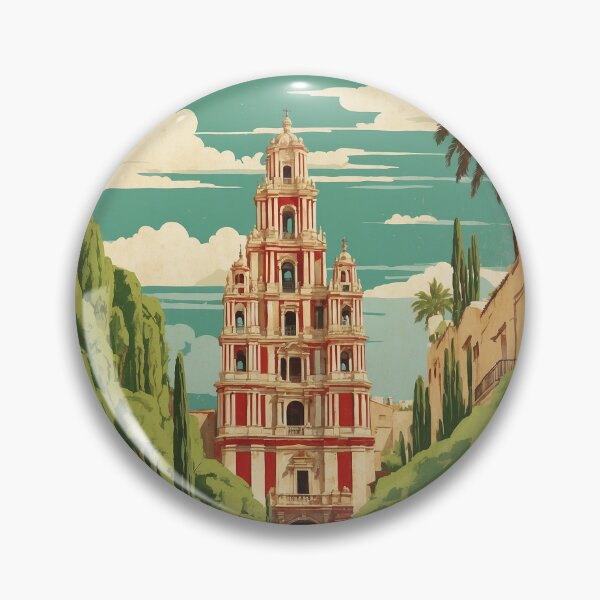 Item preview, San Joaquin Queretaro Magic Town Vintage Travel Tourism Poster  designed and sold by TravelersGems.