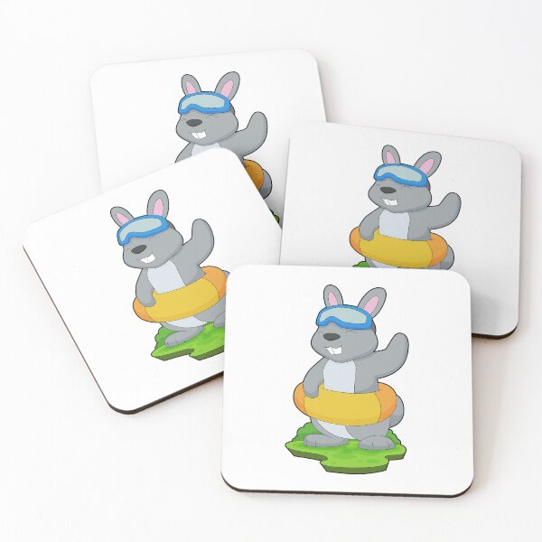 Item preview, Rabbit Swimming Lifebuoy designed and sold by Snabdesign84.