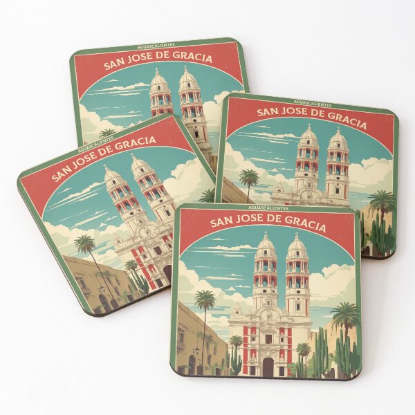 Item preview, San Jose de Gracia Aguascalientes Chiapas Magic Town Vintage Travel Tourism Poster  designed and sold by TravelersGems.