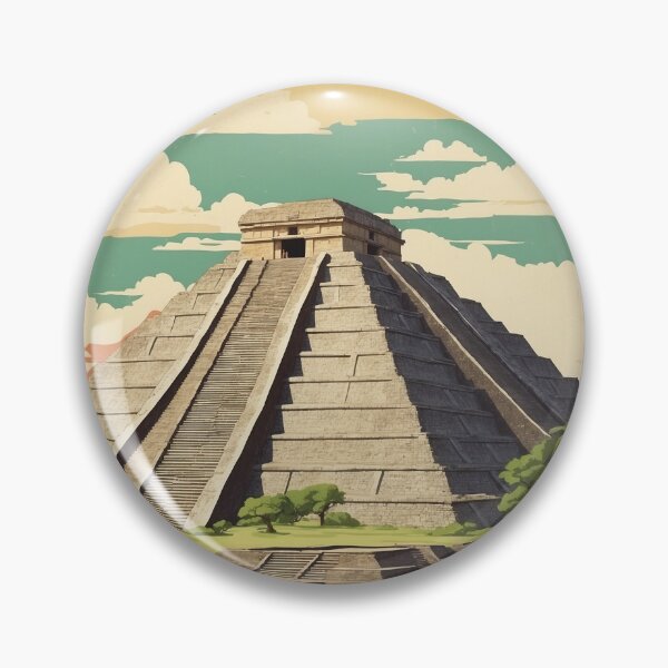 Item preview, San Martin de las Piramides Estado de Mexico Magic Town Vintage Travel Tourism Poster  designed and sold by TravelersGems.