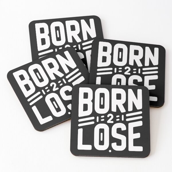 Item preview, Born 2 lose bold text designed and sold by Dying2win.
