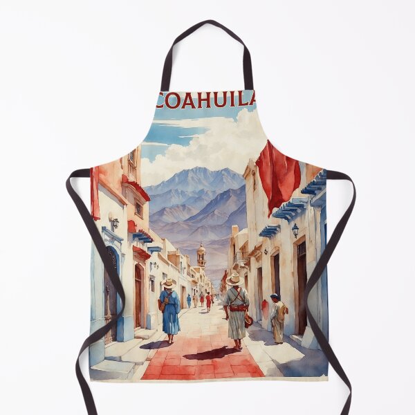 Item preview, Viesca Coahuila Mexico Magic Town Vintage Travel Tourism Watercolor Poster  designed and sold by TravelersGems.