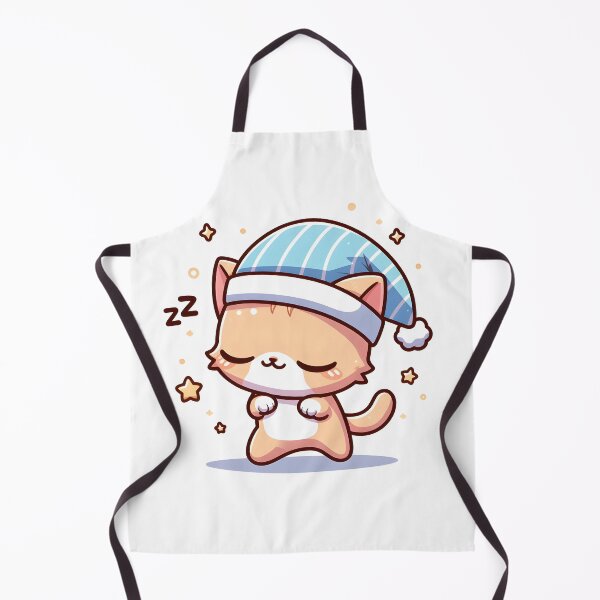 Item preview, Kawaii Kitten With Nightcap designed and sold by CanvasCutie.