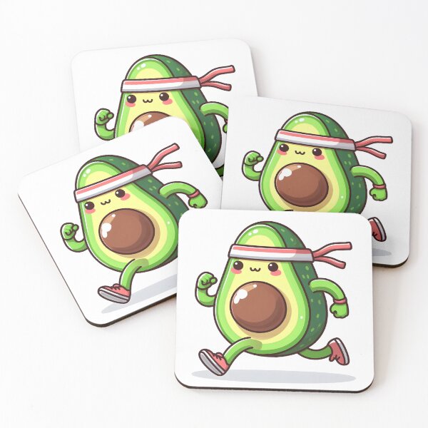 Item preview, Kawaii Avocado With A Sports Headband designed and sold by CanvasCutie.