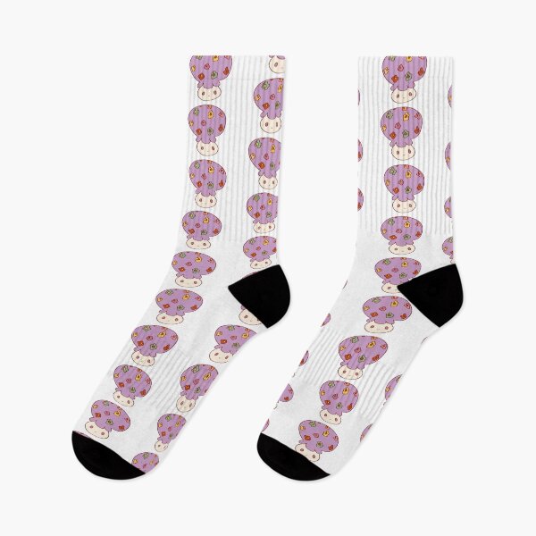 Item preview, Melo the Mushroom purple (Cute kawaii mushroom kids drawing) (OC) designed and sold by cKayseyDoodles.