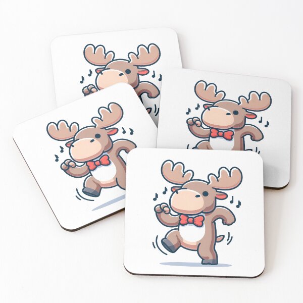 Item preview, Kawaii Moose With Bow Tie designed and sold by CanvasCutie.