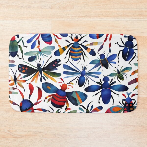 Item preview, Colorful Bugs Otomi Watercolor Art  designed and sold by Manitarka.