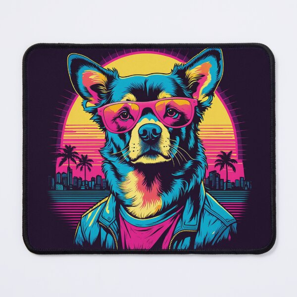 Item preview, Dog with glasses the canine soundtrack of fashion, with each step accompanied by chords of elegance and stylish rhythm designed and sold by Pulsant  Paintings.