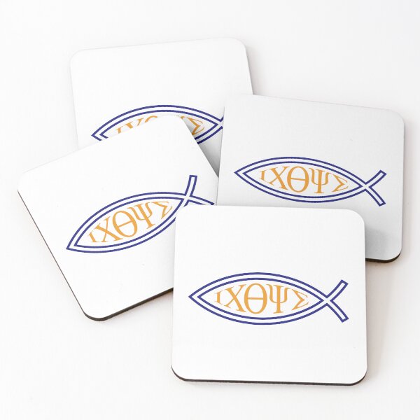 Item preview, Christian fish with Greek writing_ΙΧΘΥΣ designed and sold by EternalRock.
