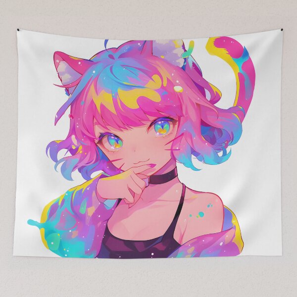 Item preview, Cat Girl Anime designed and sold by FigmaCreations.