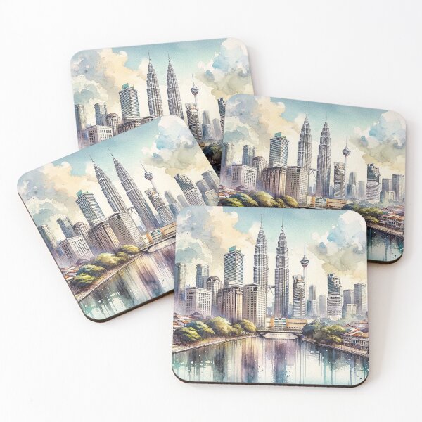 Item preview, Sunrise over Kuala Lumpur designed and sold by Cerberus-Art.