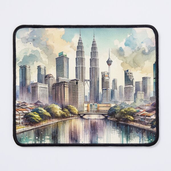 Item preview, Sunrise over Kuala Lumpur designed and sold by Cerberus-Art.