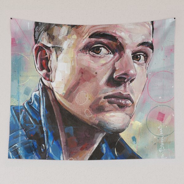 Item preview, Brandon Flowers painting designed and sold by GalleryKauffeld.