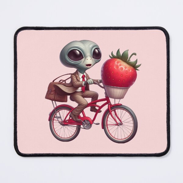 Item preview, Funny Alien riding bicycle designed and sold by Animalpetslover.