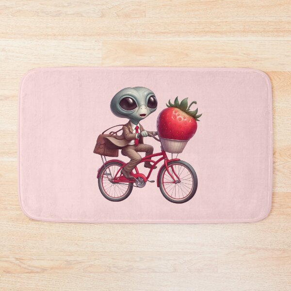 Item preview, Funny Alien riding bicycle  designed and sold by Animalpetslover.
