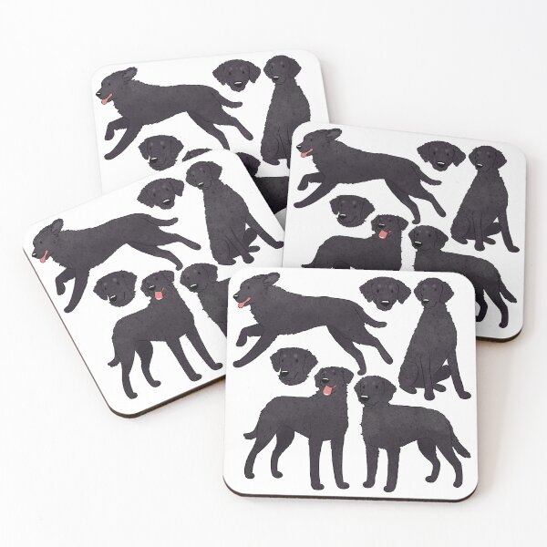 Item preview, Curly coated retriever dog pattern  designed and sold by Yaragold.