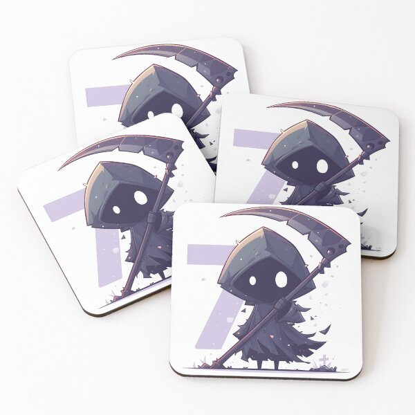 Item preview, Cute Kawaii Grim Reaper designed and sold by CoolMantras.