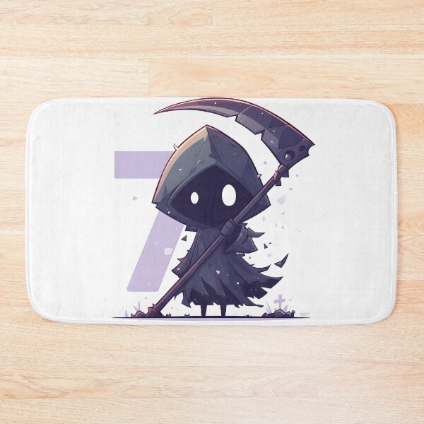 Item preview, Cute Kawaii Grim Reaper designed and sold by CoolMantras.