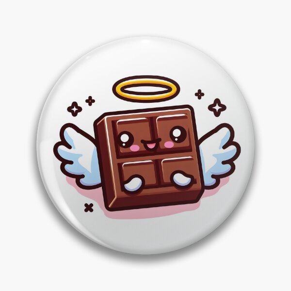 Artikelvorschau, Kawaii-Schokolade mit fliegendem Heiligenschein entworfen und verkauft von CanvasCutie.