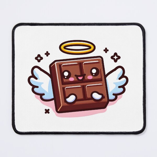 Item preview, Kawaii Chocolate With Halo Flying designed and sold by CanvasCutie.