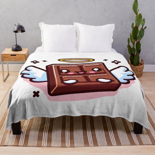 Item preview, Kawaii Chocolate With Halo Flying designed and sold by CanvasCutie.