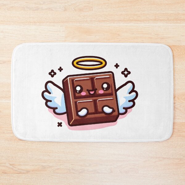 Item preview, Kawaii Chocolate With Halo Flying designed and sold by CanvasCutie.