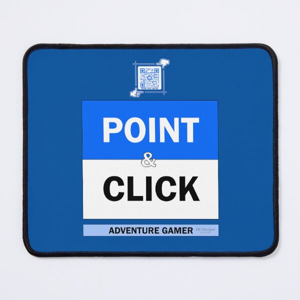 Item preview, Point & Click Adventure Gaming Logo V4 (Blue/White) designed and sold by Visual Resolutions.