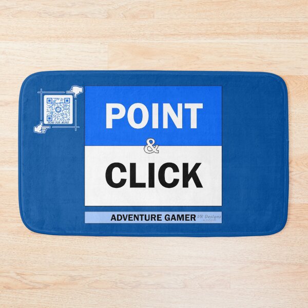 Item preview, Point & Click Adventure Gaming Logo V4 (Blue/White) designed and sold by Visual Resolutions.