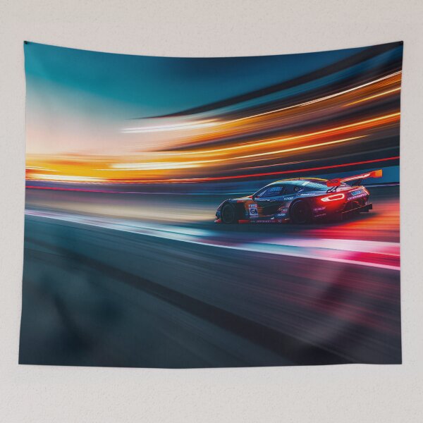 Item preview, Speeding Racecar at Dusk designed and sold by Asymoney.