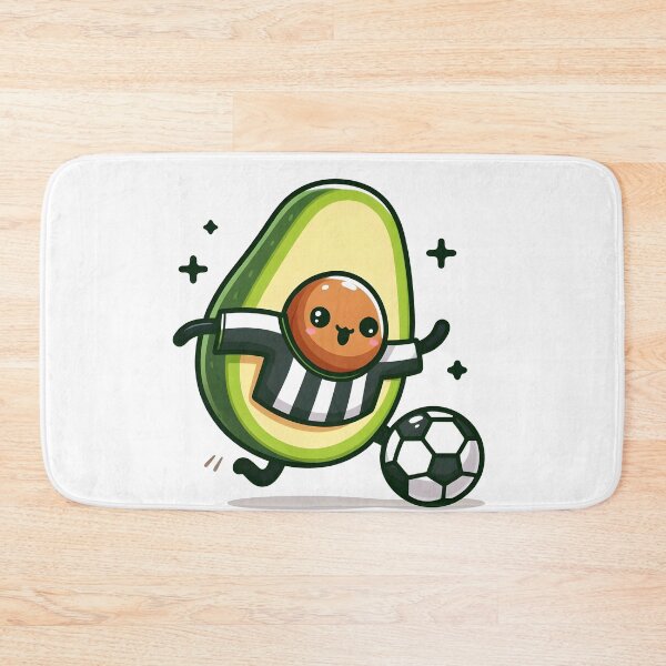 Item preview, Kawaii Avocado With A Soccer Jersey designed and sold by CanvasCutie.