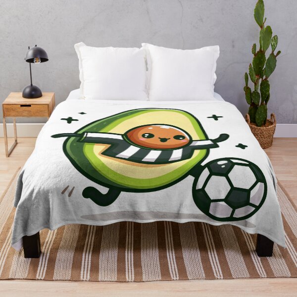 Item preview, Kawaii Avocado With A Soccer Jersey designed and sold by CanvasCutie.
