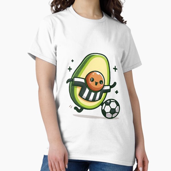 Artikel-Vorschau von Kawaii Avocado mit einem Fußballtrikot, designt und verkauft von CanvasCutie.