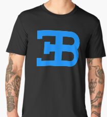 Bugatti light blue logo Men's Premium T-Shirt