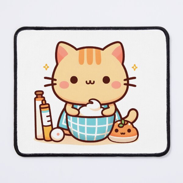 Item preview, Kawaii Cat With Apron designed and sold by CanvasCutie.