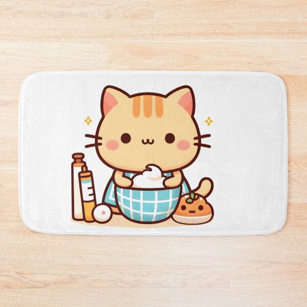 Item preview, Kawaii Cat With Apron designed and sold by CanvasCutie.