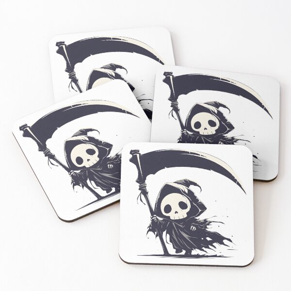 Item preview, Cute Kawaii Grim Reaper designed and sold by CoolMantras.