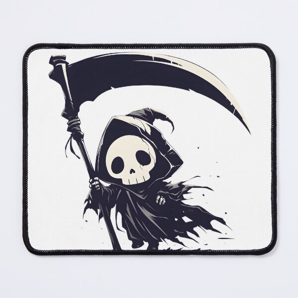 Item preview, Cute Kawaii Grim Reaper designed and sold by CoolMantras.