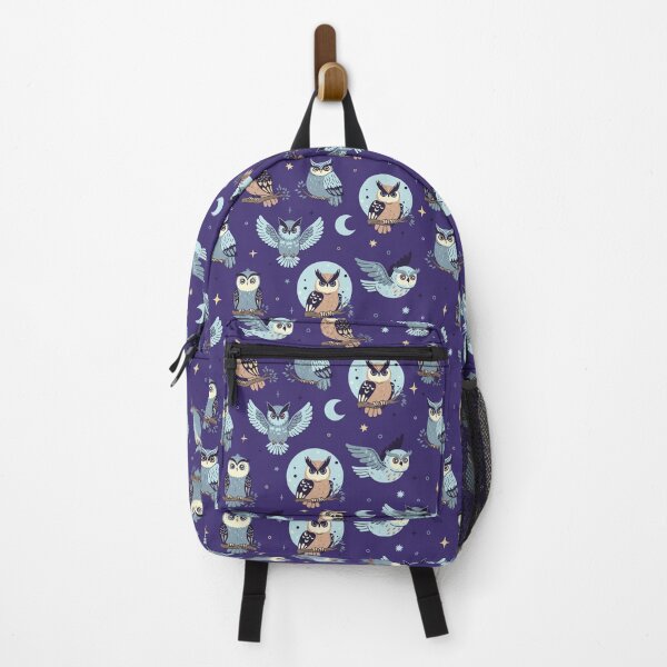Item preview, ight owls, moon and stars designed and sold by burbura.