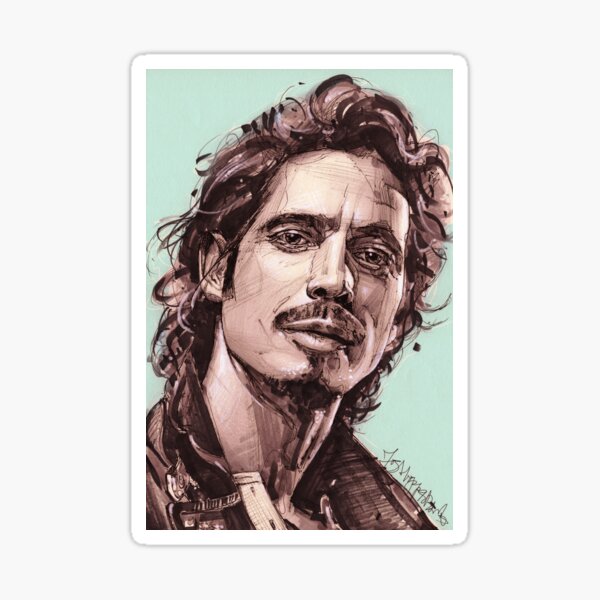 Artikel-Vorschau von Chris Cornell Skizzenmalerei, designt und verkauft von GalleryKauffeld.