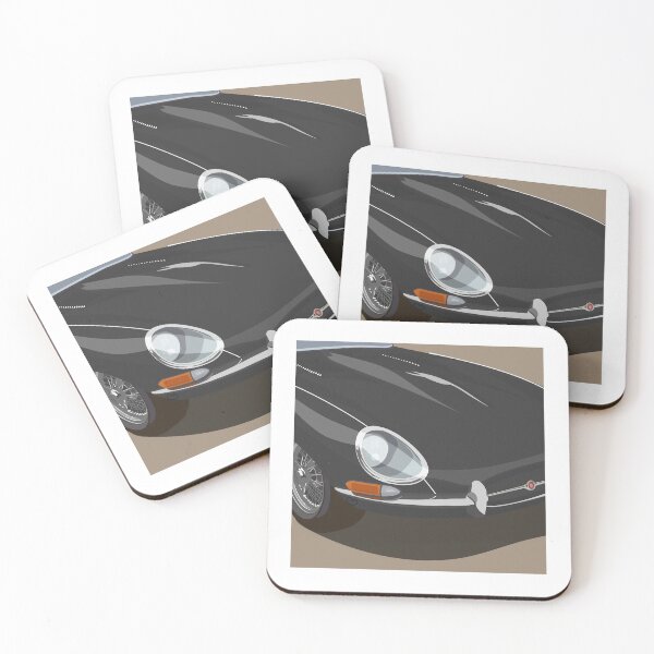 Item preview, Classic British Sports Car Type E Black designed and sold by Steve Kidd Art.
