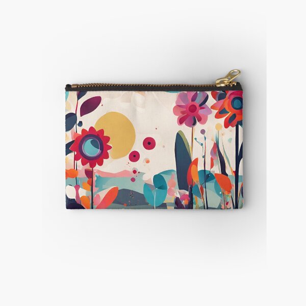 Item preview, Abstract colourful flowers designed and sold by NingningS.