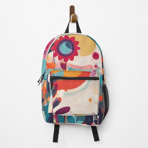 Item preview, Abstract colourful flowers designed and sold by NingningS.