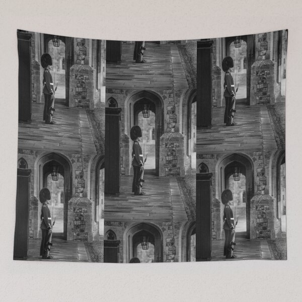 Item preview, Standing Guard, Windsor Castle - BW designed and sold by Brian Shaw.